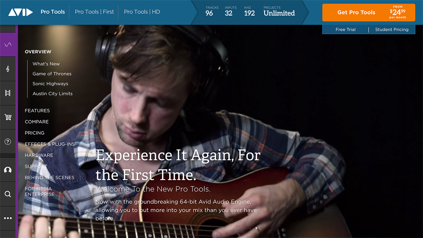 iPad view of AVID website.